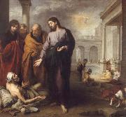 Christ Healing the Paralytic at the Pool of Bethesda, Bartolome Esteban Murillo
